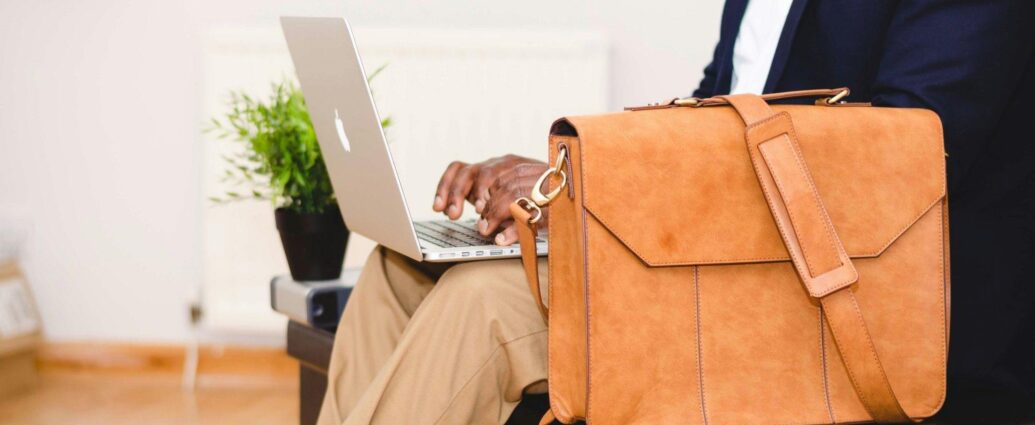 A successful businessman working