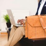 A successful businessman working